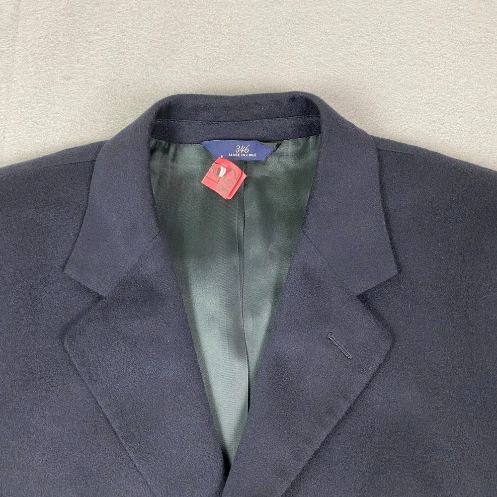 Brooks Brothers 346 Cashmere Blazer Mens 42L Navy Sport Coat Jacket 3 button